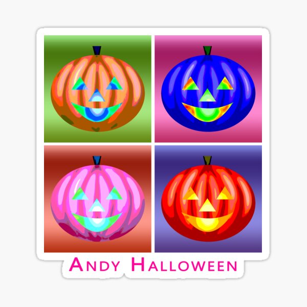 Andy Halloween Artsy Design Sticker