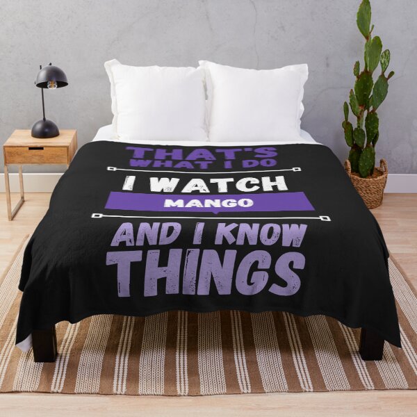 Item preview, Mango and I know things funny gag streamer designed and sold by LAST WEEK'S STOLEN AESTHETICS.