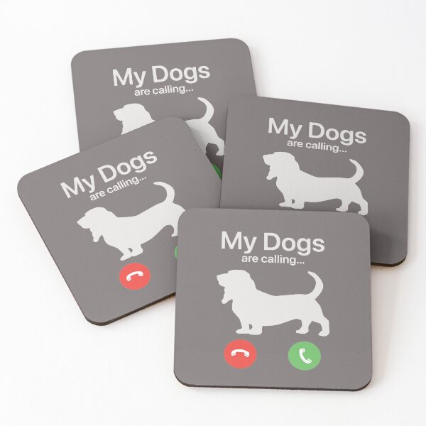 Item preview, My Dogs Are Calling - Bassett designed and sold by FiaFiaPress.