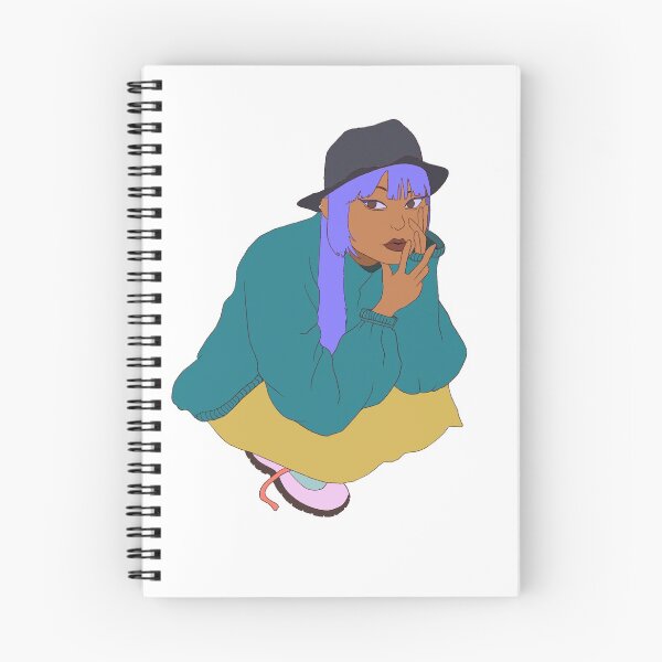 Item preview, Crouching Purple Hair designed and sold by DoodlingMuse.