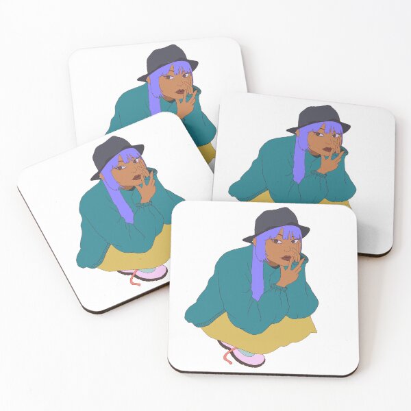Item preview, Crouching Purple Hair designed and sold by DoodlingMuse.