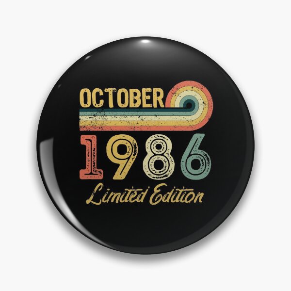 Item preview, Retro Vintage 35th Birthday - Born in October 1986 designed and sold by meedTee.