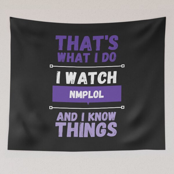 Item preview, NMPLOL and I know things funny gag streamer designed and sold by LAST WEEK'S STOLEN AESTHETICS.