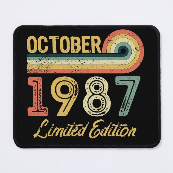 Item preview, Retro Vintage 34th Birthday - Born in October 1987 designed and sold by meedTee.