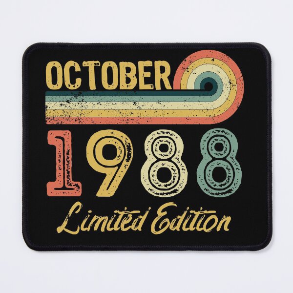 Item preview, Retro Vintage 33rd Birthday - Born in October 1988 designed and sold by meedTee.