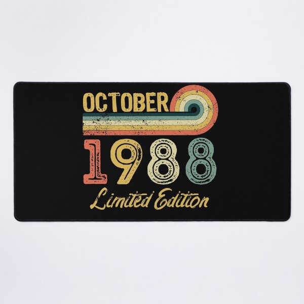 Item preview, Retro Vintage 33rd Birthday - Born in October 1988 designed and sold by meedTee.