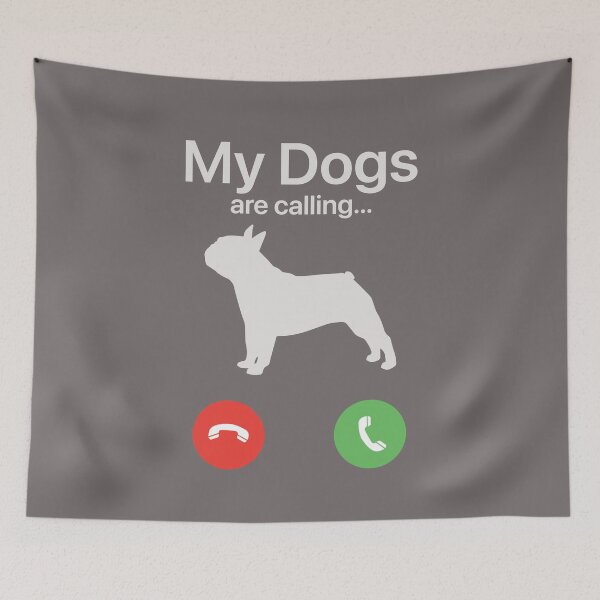 Item preview, My Dogs Are Calling - French Bulldog designed and sold by FiaFiaPress.