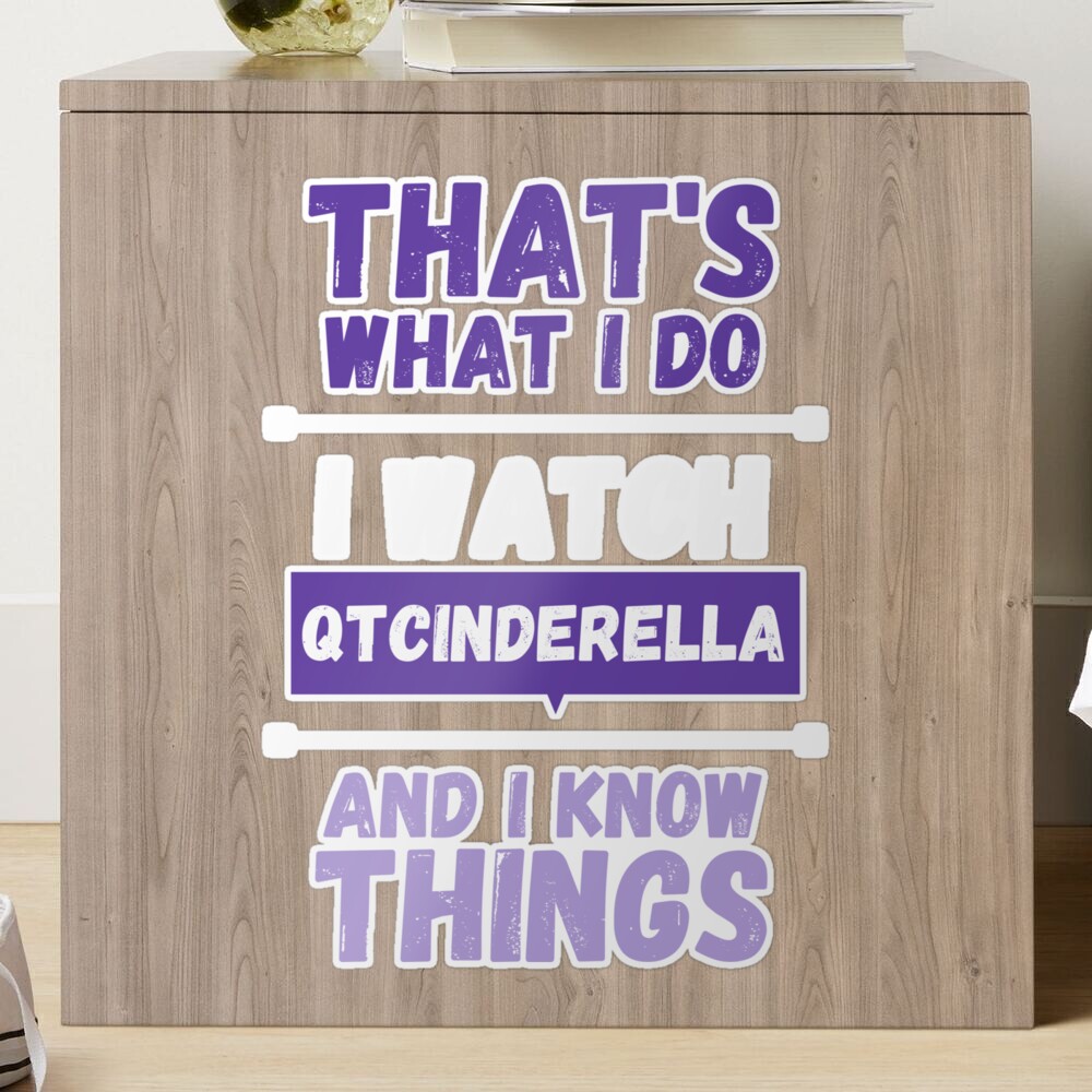 QTCinderella and I know things funny gag streamer Essential T