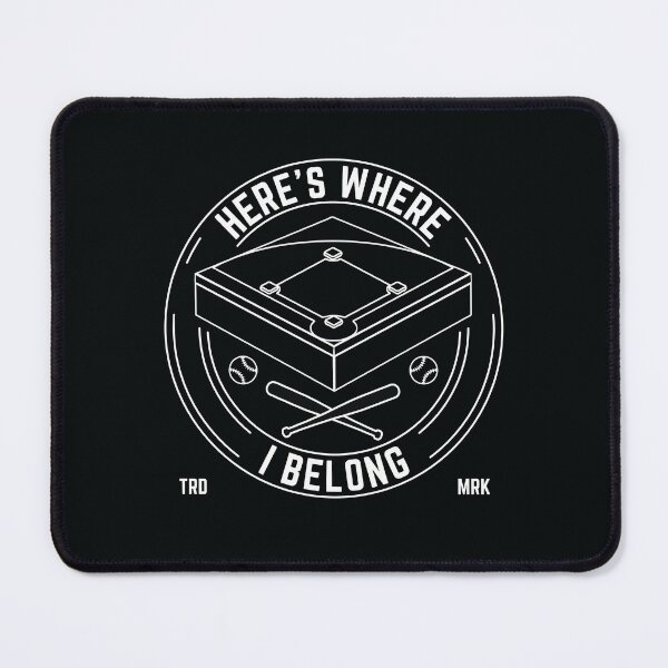 Item preview, Here's Where I Belong, Baseball and Softball Players Logo designed and sold by emmjott.