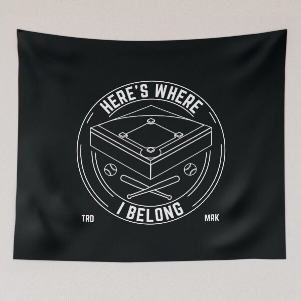 Item preview, Here's Where I Belong, Baseball and Softball Players Logo designed and sold by emmjott.