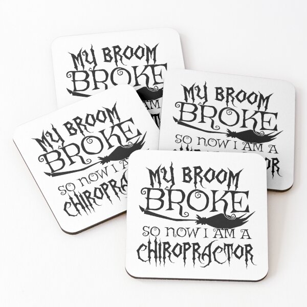 Item preview, My Broom Broke So Now I Am A Chiropractor - Halloween print designed and sold by theodoros20.
