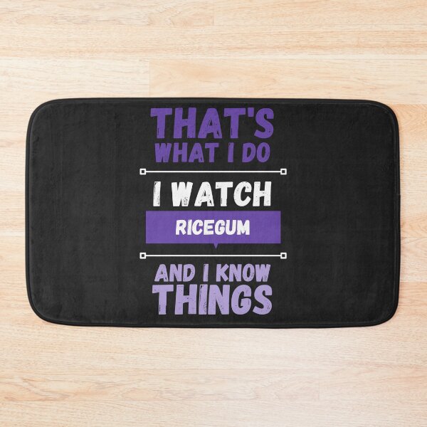 Item preview, Ricegum and I know things funny gag streamer designed and sold by LAST WEEK'S STOLEN AESTHETICS.