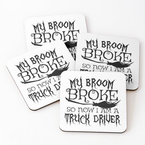 Item preview, My Broom Broke So Now I Am A Truck Driver Halloween design designed and sold by theodoros20.