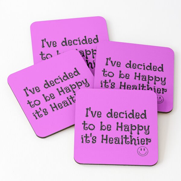 Item preview, I Decided To Be Happy It's Healthier Text Design designed and sold by EarthArtDesigns.