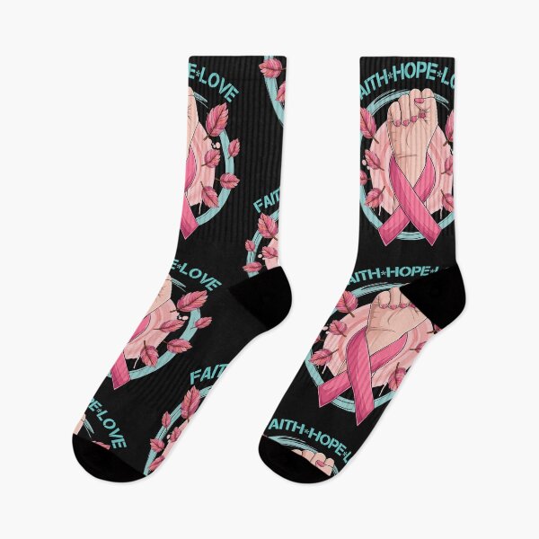 Item preview, Faith Hope Love Ribbon Hand Pink Breast Cancer Awareness designed and sold by Teimlah.