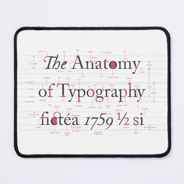Artikelvorschau, Die Anatomie der Typografie entworfen und verkauft von pennyandhorse.