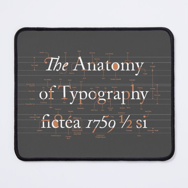 Item preview, The Anatomy of Typography designed and sold by pennyandhorse.