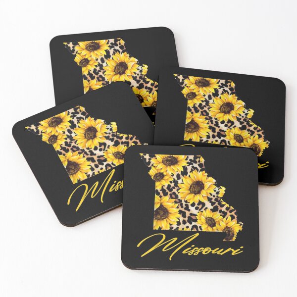 Item preview,  Missouri Sunflower Leopard State Map Gifts designed and sold by jennifera11.