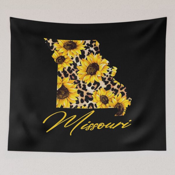 Item preview,  Missouri Sunflower Leopard State Map Gifts designed and sold by jennifera11.