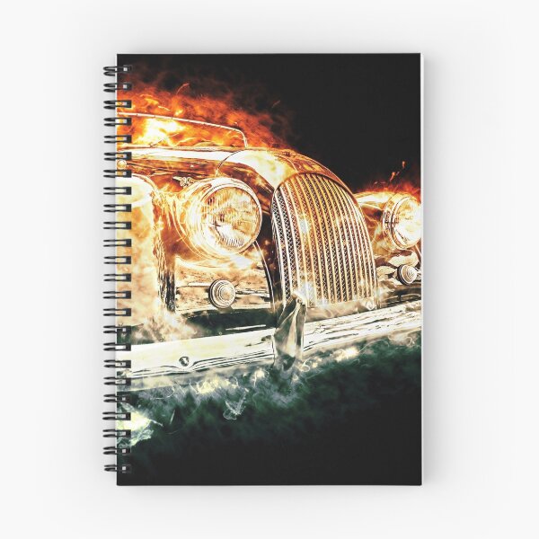 Item preview, Drawn vehicle, similar to a sports retro car in flames designed and sold by Sergieiev.