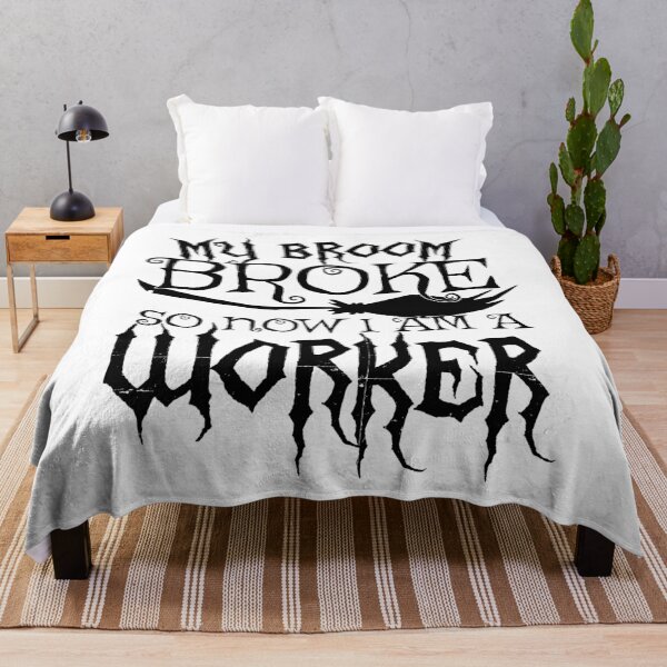 Item preview, My Broom Broke So Now I Am A Worker - Halloween design designed and sold by theodoros20.