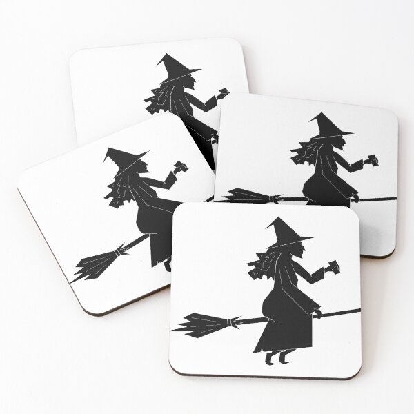 Item preview, Witch on broomstick designed and sold by ArtSCPdesign.