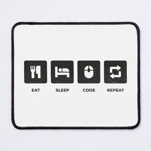Item preview, Eat Sleep Code Repeat designed and sold by pennyandhorse.