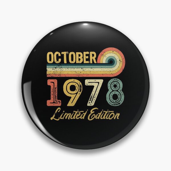Item preview, Retro Vintage 43rd Birthday - Born in October 1978 designed and sold by meedTee.