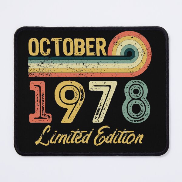Item preview, Retro Vintage 43rd Birthday - Born in October 1978 designed and sold by meedTee.