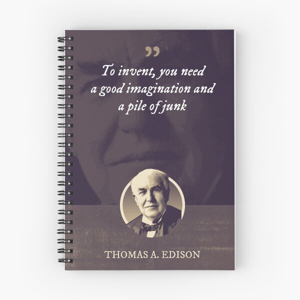 Item preview, Thomas Alva Edison - To invent, you need a good imagination and a pile of junk designed and sold by Syahrasi.