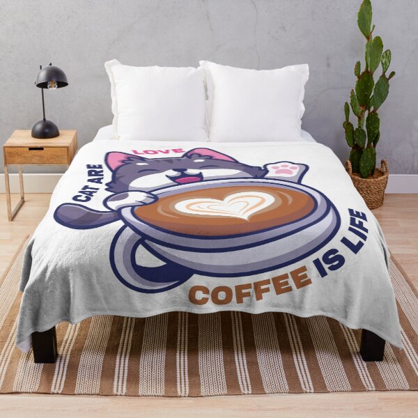 Item preview, coffee is life cat are love designed and sold by Artezia.