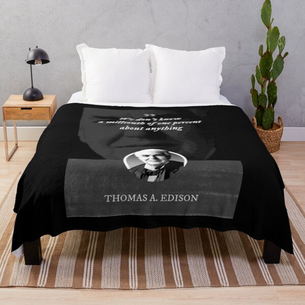 Item preview, Thomas Alva Edison - We don't know a millionth of one percent about anything designed and sold by Syahrasi.
