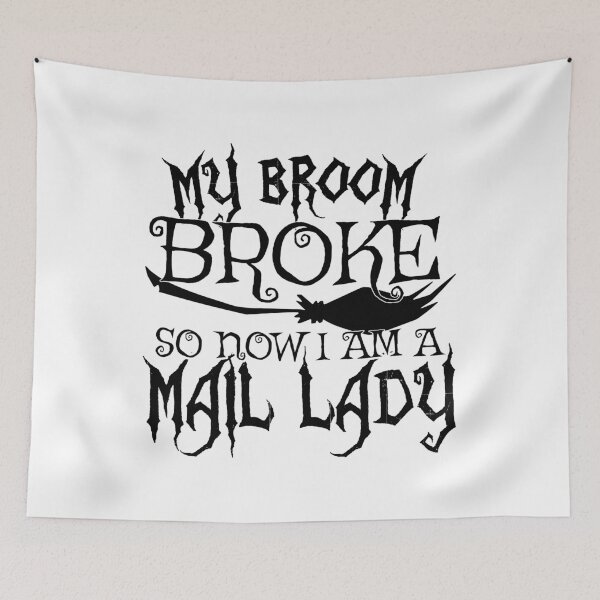 Item preview, Womens My Broom Broke So Now I Am A Mail Lady - Halloween gift product designed and sold by theodoros20.