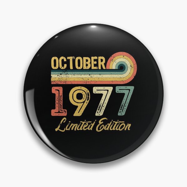 Item preview, Retro Vintage 44th Birthday - Born in October 1977 designed and sold by meedTee.