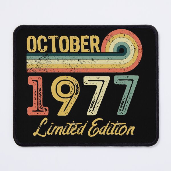 Item preview, Retro Vintage 44th Birthday - Born in October 1977 designed and sold by meedTee.