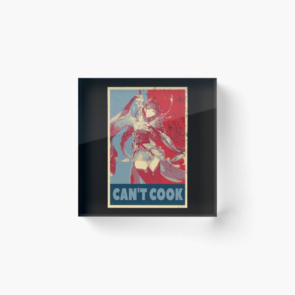 Item preview, Raiden Shogun Baal Ei Genshin Impact Can't Cook - Distressed Vintage Hope Style Colours designed and sold by GingerCatGifts.