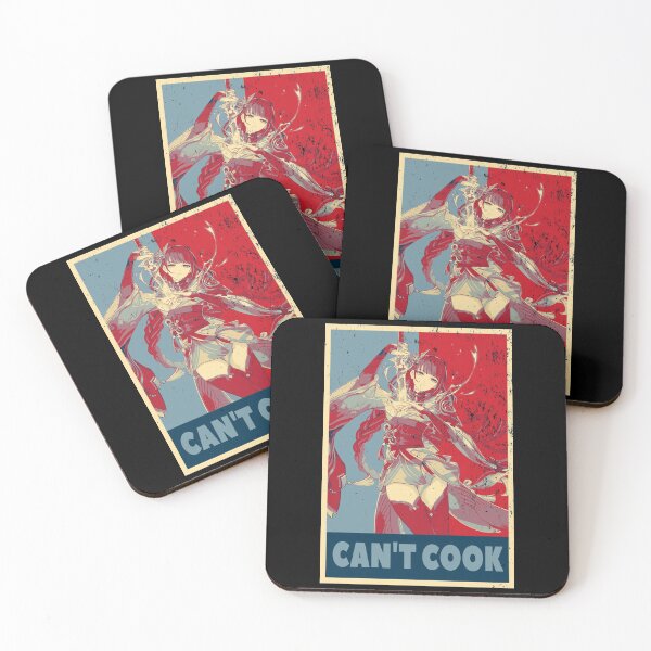 Item preview, Raiden Shogun Baal Ei Genshin Impact Can't Cook - Distressed Vintage Hope Style Colours designed and sold by GingerCatGifts.