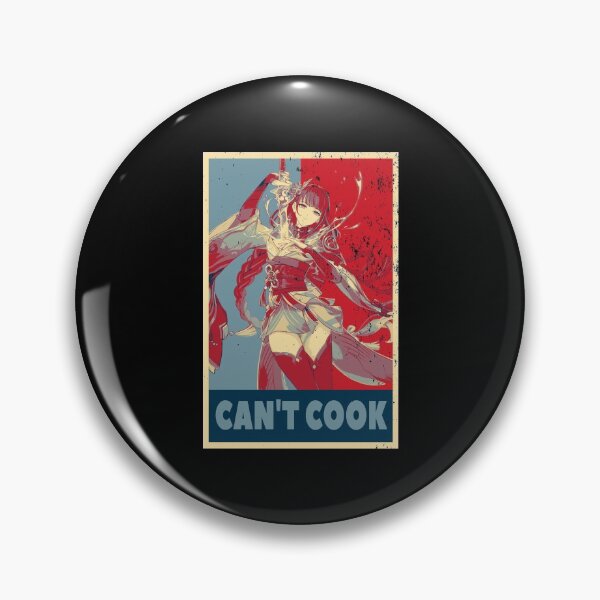 Item preview, Raiden Shogun Baal Ei Genshin Impact Can't Cook - Distressed Vintage Hope Style Colours designed and sold by GingerCatGifts.