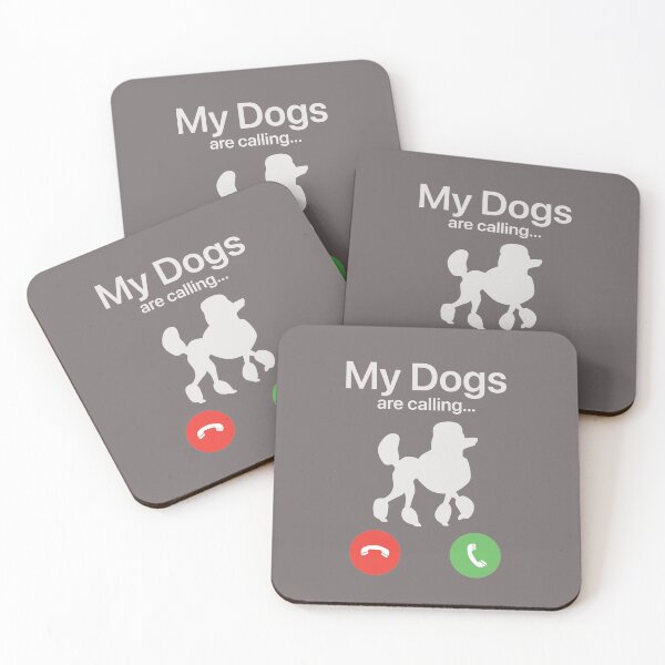 Item preview, My Dogs Are Calling - Poodle designed and sold by FiaFiaPress.