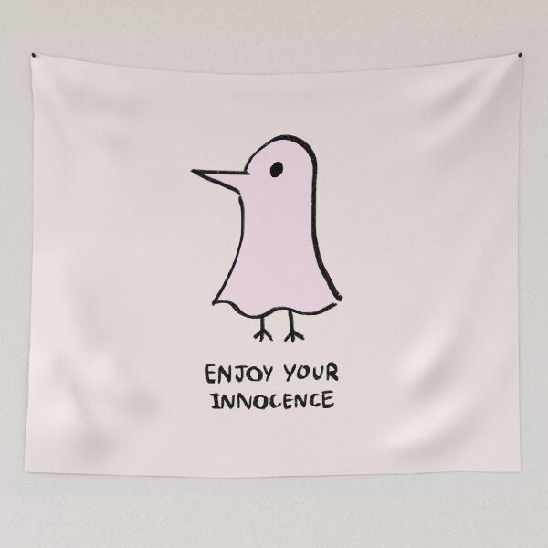 Item preview, I draw punpun / enjoy your innocence text / oyasumi punpun designed and sold by RansRoom.