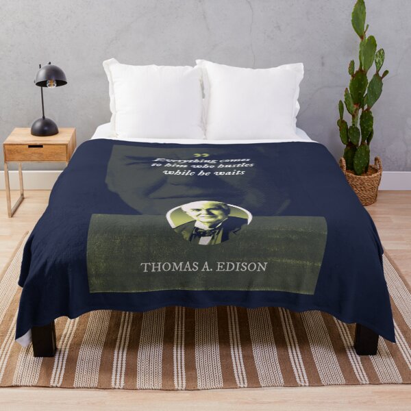 Item preview, Thomas Alva Edison - Everything comes to him who hustles while he waits designed and sold by Syahrasi.
