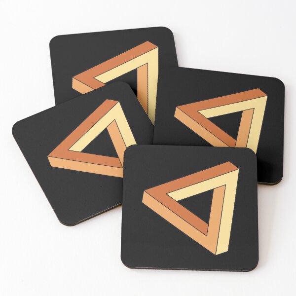 Item preview, Gold Impossible Triangle Optical Illusion designed and sold by iscaStudioArt.