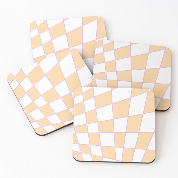 Item preview, Distorted Checkers: Orange and Purple designed and sold by A.X. Bates.