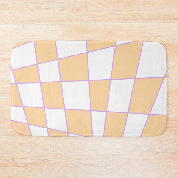 Item preview, Distorted Checkers: Orange and Purple designed and sold by A.X. Bates.