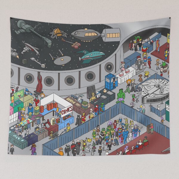 Aperçu de l'œuvre Convention de la bande dessinée spatiale créée et vendue par Chris Moet.