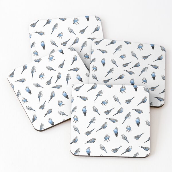Item preview, Little Blue English Budgie Pattern designed and sold by Alienphysique.