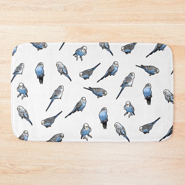 Item preview, Little Blue English Budgie Pattern designed and sold by Alienphysique.