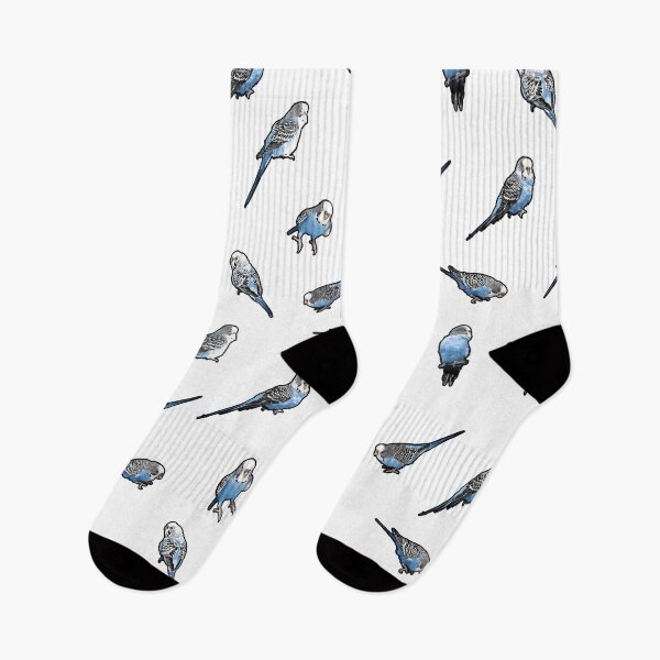 Item preview, Little Blue English Budgie Pattern designed and sold by Alienphysique.