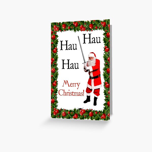 Item preview, Hau Hau Hau - Merry Christmas Santa Sword designed and sold by emovendo.