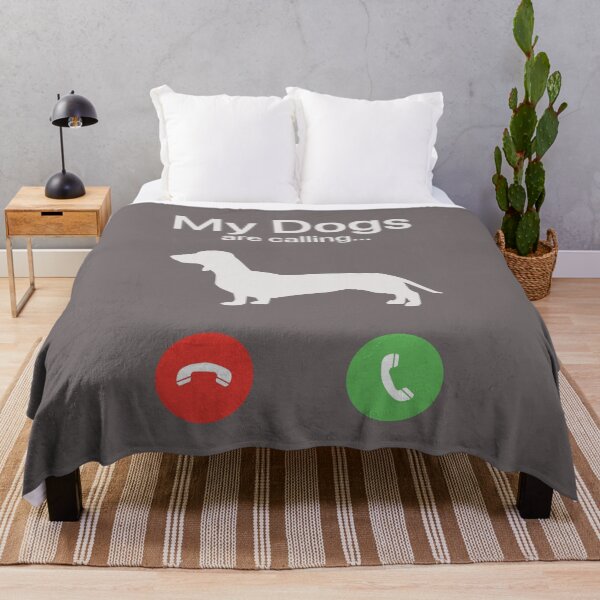 Item preview, My Dogs Are Calling - Dachshund designed and sold by FiaFiaPress.